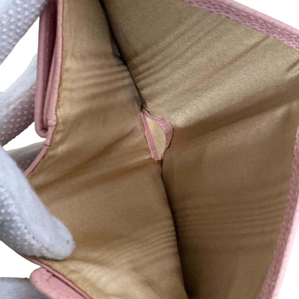 CHANEL Authentic Pink Caviar Leather Logo Wallet - Picture 5 of 12